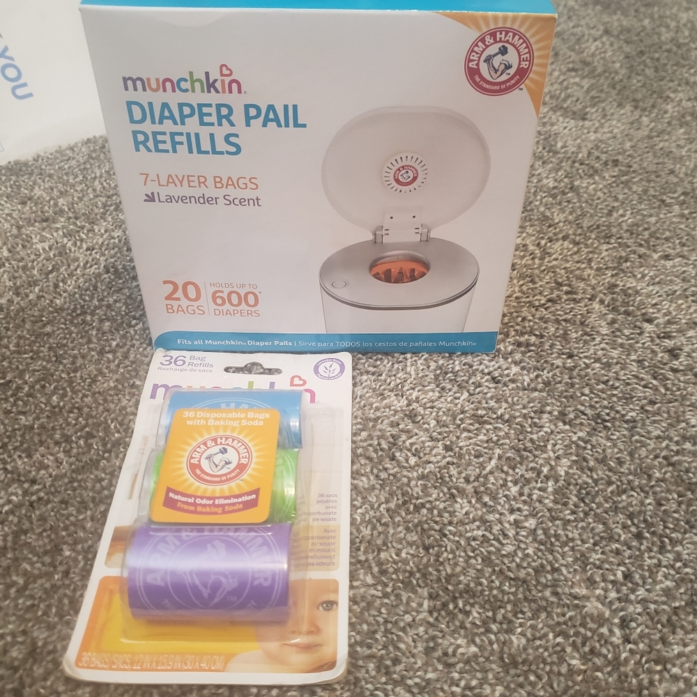Munchkin diaper pail refills and disposable refill